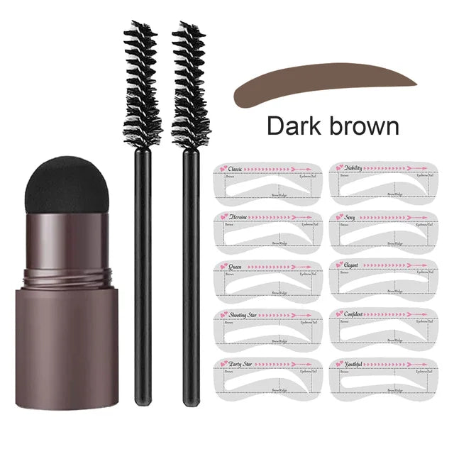 Makeup Eyebrow Stamp Shaping Kit Set Maquiagem Hairline Enhance Make-up for women 🔥SALE OFF 50%🔥