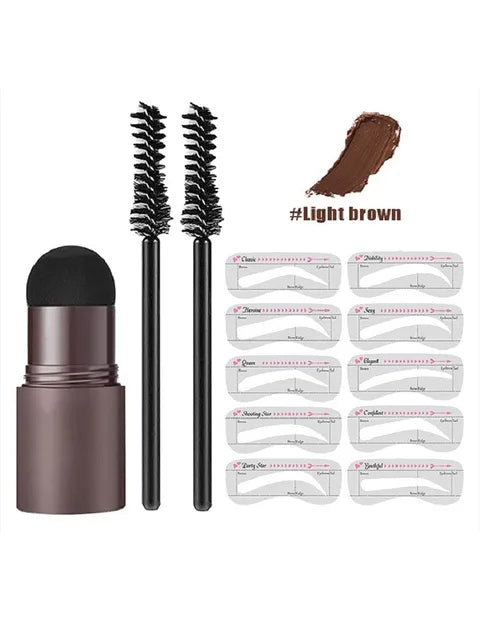 Makeup Eyebrow Stamp Shaping Kit Set Maquiagem Hairline Enhance Make-up for women 🔥SALE OFF 50%🔥