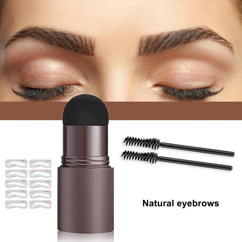 Makeup Eyebrow Stamp Shaping Kit Set Maquiagem Hairline Enhance Make-up for women 🔥SALE OFF 50%🔥