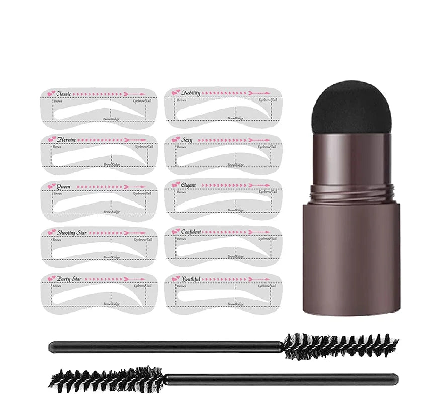 Makeup Eyebrow Stamp Shaping Kit Set Maquiagem Hairline Enhance Make-up for women 🔥SALE OFF 50%🔥