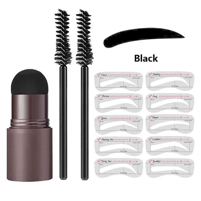 Makeup Eyebrow Stamp Shaping Kit Set Maquiagem Hairline Enhance Make-up for women 🔥SALE OFF 50%🔥